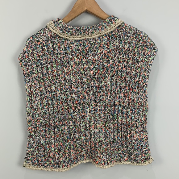 NWT Free People Desert Rainbow Knit Sweater Vest - Picture 9 of 13